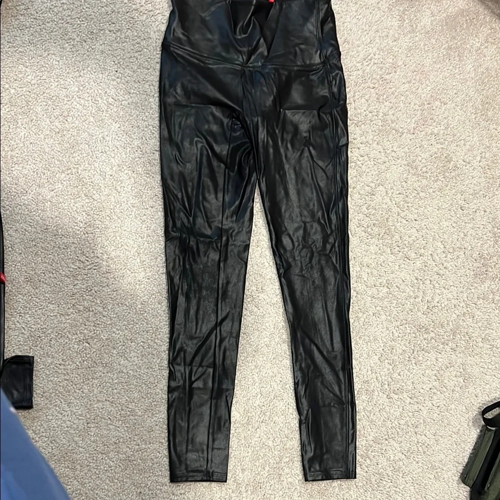 Spanx Black Faux Leather Leggings - Picture 4 of 6